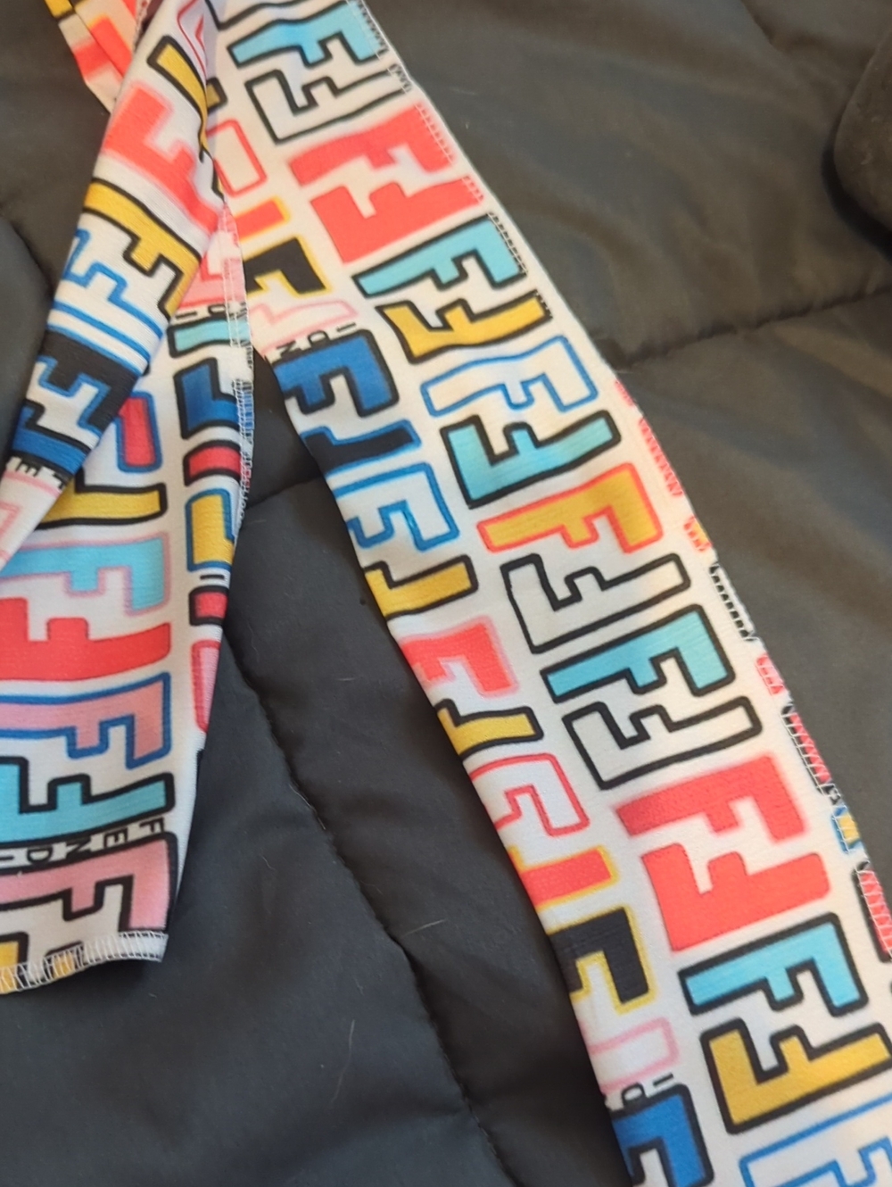 Fendi Fun Wrappy Multi Colored Twill Scarf - Picture 2 of 4
